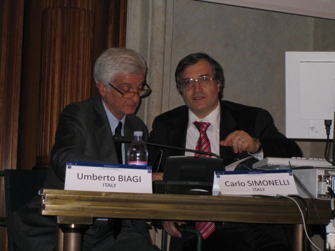 Umberto Biagi e Carlo Simonelli (Italian Parliament) 